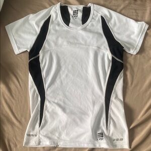 Woman’s White and Black Shirt